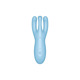 Клиторальный смарт вибратор Satisfyer Threesome 4 Blue с тремя пальчиками