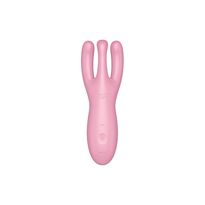 Клиторальный смарт-вибратор Satisfyer Threesome 4 Pink с тремя пальчиками