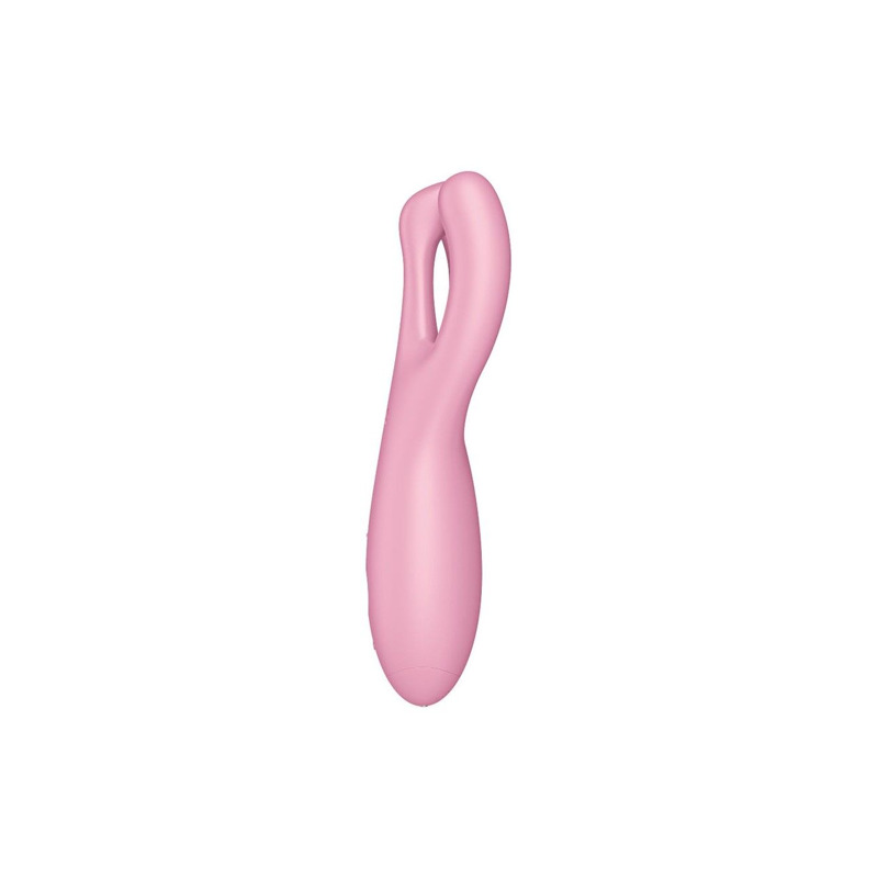 Клиторальный смарт-вибратор Satisfyer Threesome 4 Pink с тремя пальчиками