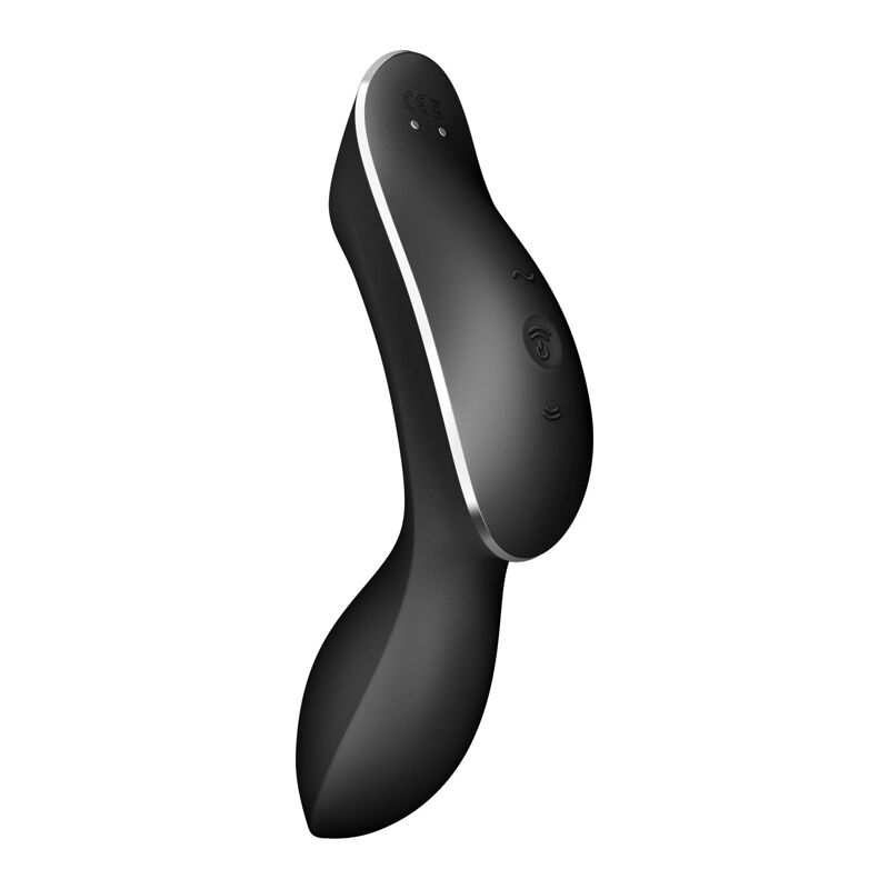 Вакуумный стимулятор с вибрацией Satisfyer Curvy Trinity 2 Black
