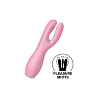 Клиторальный вибратор Satisfyer Threesome 3 Pink с тремя пальчиками Клиторальный вибратор Satisfyer Threesome 3 Pink с тремя пальчиками