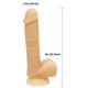 Фаллоимитатор с памятью формы, на присоске ADDICTION — DAVID 8″ Silicone Dong, вибропуля в подарок