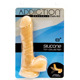 Фаллоимитатор с памятью формы, на присоске ADDICTION — DAVID 8″ Silicone Dong, вибропуля в подарок