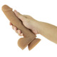 Гибкий фаллоимитатор на присоске ADDICTION — ANDREW 8″ Silicone Dong — Caramel, вибропуля в подарок