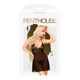 Мини-платье с кружевным лифом и стрингами Penthouse - Bedtime Story Black L/XL