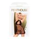 Комплект сорочка в стиле 60-х и трусики с доступом Penthouse - Libido Boost Black M/L