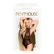 Боди с глубоким декольте и высокими трусиками Penthouse - Toxic Powder Black L/XL