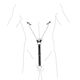 Зажимы для сосков с фиксацией на пенисе Art of Sex – Nipple Clamps for Men, экокожа