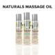 Массажное масло System JO - Naturals Massage Oil - Peppermint & Eucalyptus с натуральными эфирными маслами