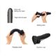 Реалистичный фаллоимитатор Strap-On-Me Sliding Skin Realistic Dildo Black XL, эффект подвижной кожи