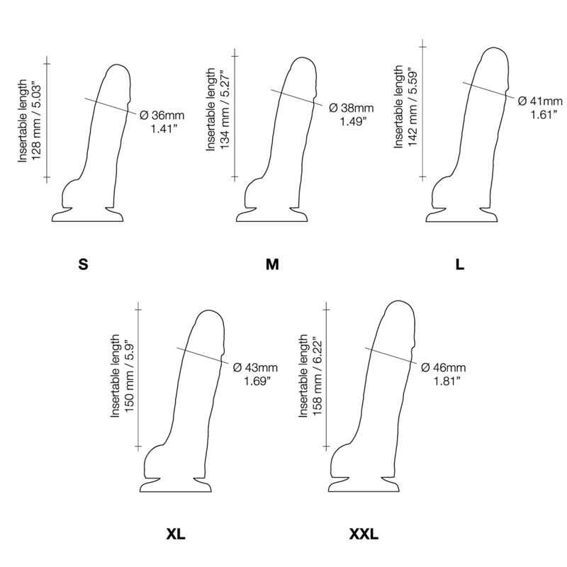 Реалистичный фаллоимитатор Strap-On-Me Sliding Skin Realistic Dildo Vanille L, эффект подвижной кожи