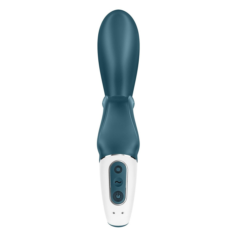 Смарт вибратор кролик Satisfyer Hug Me Bluegrey, 2 мотора, диаметр 4,2см, широкая клиторальная часть