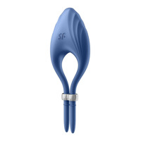 Эрекционное виброкольцо лассо Satisfyer Duelist Blue, 10 режимов, мощный мотор
