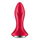Анальная смарт-вибропробка с жемчужным массажем Satisfyer Rotator Plug 1+ Red