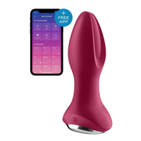 Анальная смарт вибропробка с жемчужным массажем Satisfyer Rotator Plug 2+ Violet