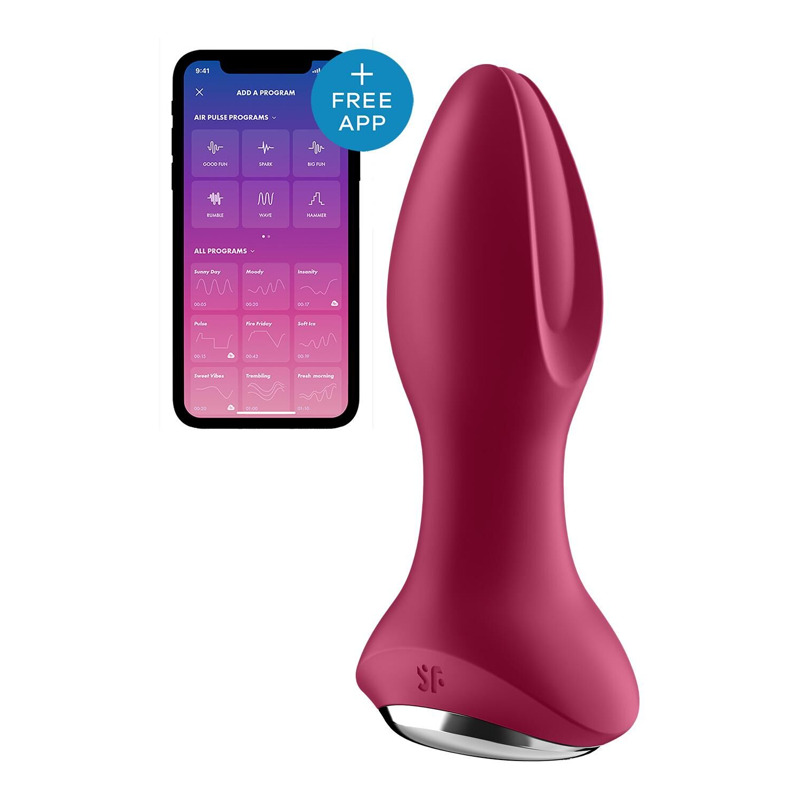 Анальная смарт вибропробка с жемчужным массажем Satisfyer Rotator Plug 2+ Violet Анальная смарт вибропробка с жемчужным массажем Satisfyer Rotator Plug 2+ Violet
