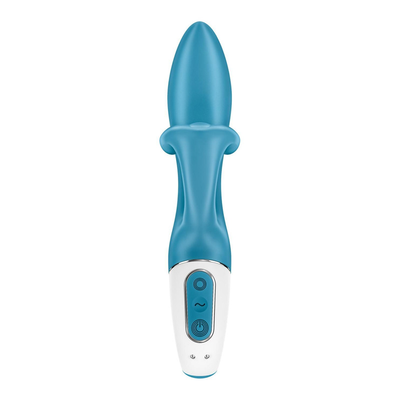 Вибратор кролик с тройным отростком Satisfyer Embrace me Turquoise, 2 мотора, диаметр 3,6 см