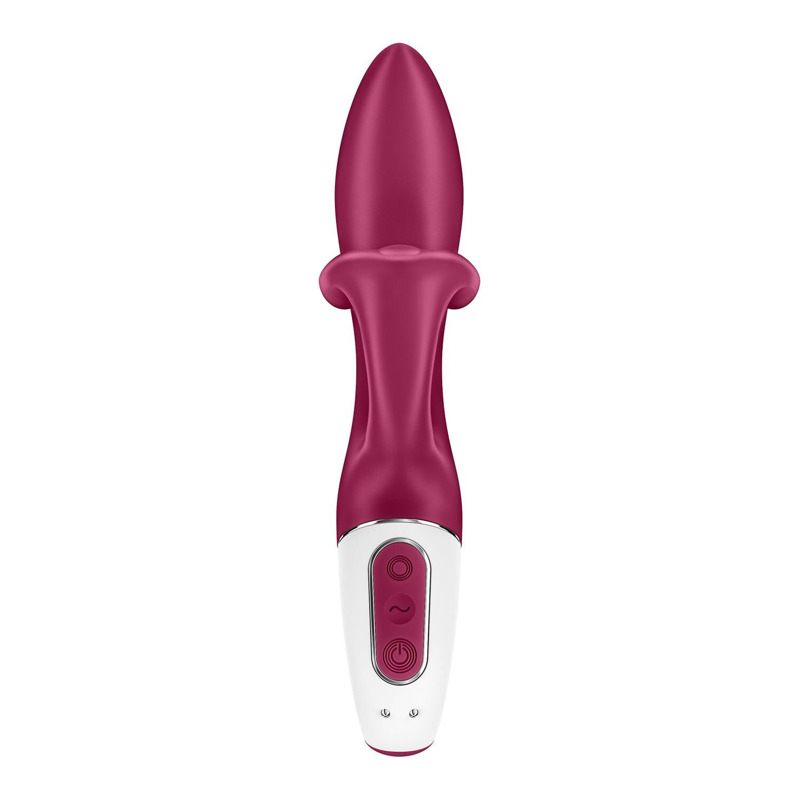 Вибратор кролик с тройным отростком Satisfyer Embrace me Berry, 2 мотора, диаметр 3,6 см