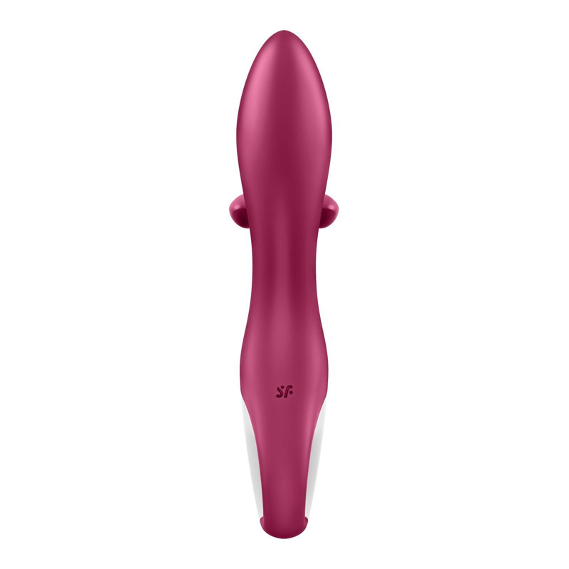 Вибратор кролик с тройным отростком Satisfyer Embrace me Berry, 2 мотора, диаметр 3,6 см
