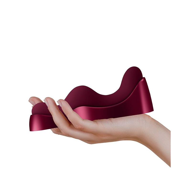 Универсальный sit-on-top вибратор Rocks Off Ruby Glow Blush, пульт ДУ