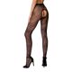 Эротические колготки-бодистокинг Passion S010 black, с доступом, геометрический рисунок
