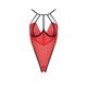 Боди с высоким вырезом бедра Passion Exclusive AKITA BODY S/M, red