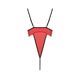 Боди с высоким вырезом бедра Passion Exclusive AKITA BODY S/M, red