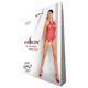 Бодистокинг в крупную сетку Passion BS087 red, открытая спина, халтер, с доступом