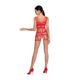 Бодистокинг-платье Passion BS089 red, мини, плетение в виде паутины