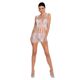 Бодистокинг мини-платье с бабочками Passion BS090 One Size white