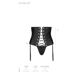 Пояс-корсет из экокожи Passion CELINE SET XXL/XXXL, white, шнуровка, съемные пажи для чулок, стринги