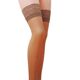 Чулки Passion ST003 1/2 beige, классические, на ажурной силиконовой резинке