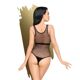 Боди Penthouse Enjoy The Moment XL Black, крупная сетка, плотная вставка под грудью