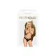 Трусики-бразилиана Penthouse Mermaid Fantasy M/L Black, кружево, низкая посадка, ремешки, бантики