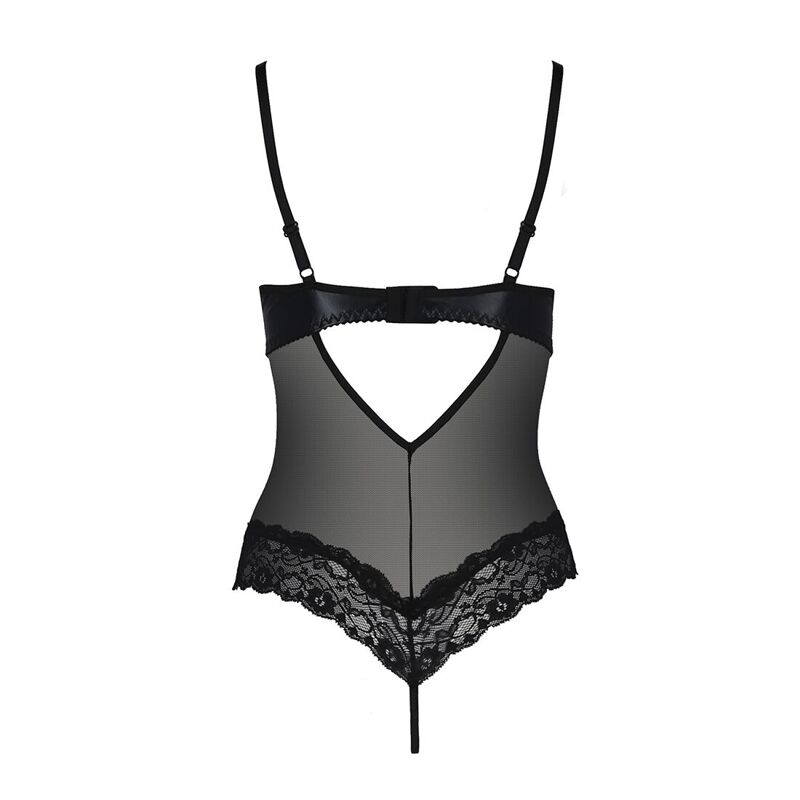 Боди с открытой грудью Passion Exclusive NORTH BODY L/XL, black