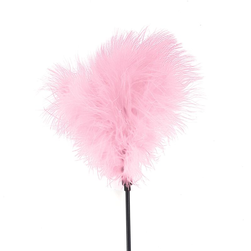 Щекоталка с пером индюка Art of Sex – Feather Paddle, розовая