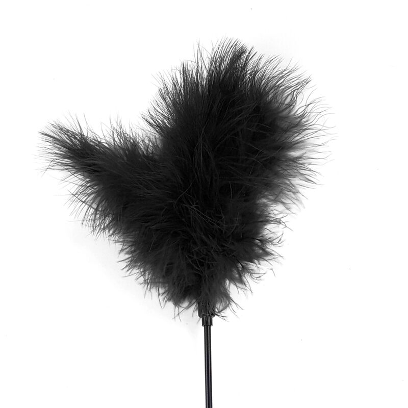 Щекоталка с пером индюка Art of Sex – Feather Paddle, черная