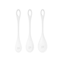 Набор йони бусин Satisfyer Yoni Power 1 White, диаметр 2-2,5-3см, вес 22-46-74гр