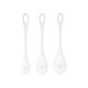 Набор йони бусин Satisfyer Yoni Power 1 White, диаметр 2-2,5-3см, вес 22-46-74гр