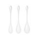 Набор йони бусин Satisfyer Yoni Power 1 White, диаметр 2-2,5-3см, вес 22-46-74гр