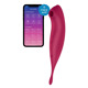Смарт-вибратор для клитора с вакуумной стимуляцией Satisfyer Twirling Pro+ dark red