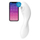 Вакуумный смарт-стимулятор с вибрацией Satisfyer Curvy Trinity 5 (White), управление со смартфона