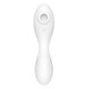 Вакуумный смарт-стимулятор с вибрацией Satisfyer Curvy Trinity 5 (White), управление со смартфона