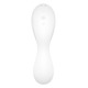 Вакуумный смарт-стимулятор с вибрацией Satisfyer Curvy Trinity 5 (White), управление со смартфона