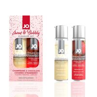 Набор лубрикантов JO Sweet&Bubbly — Champagne & Chocolate Covered Strawberry (2×60 мл)
