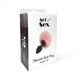 Силиконовая анальная пробка М Art of Sex - Silicone Bunny Tails Butt plug Black, диаметр 3,5 см