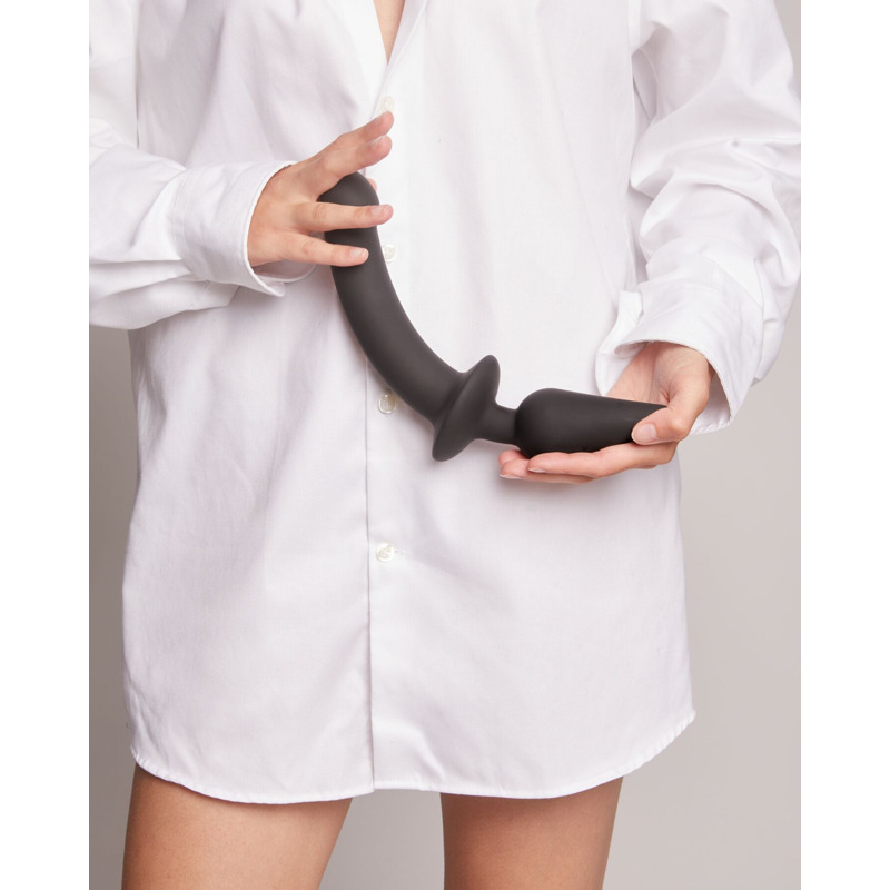 Анальная пробка с дилдо 2в1 Strap-On-Me SWITCH PLUG-IN DILDO Black XXL, диаметр 5,2/3,9 см