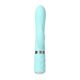 Роскошный кролик с ротацией и вибрацией Pillow Talk Lively, Teal, кристалл Сваровски, тройной отрост