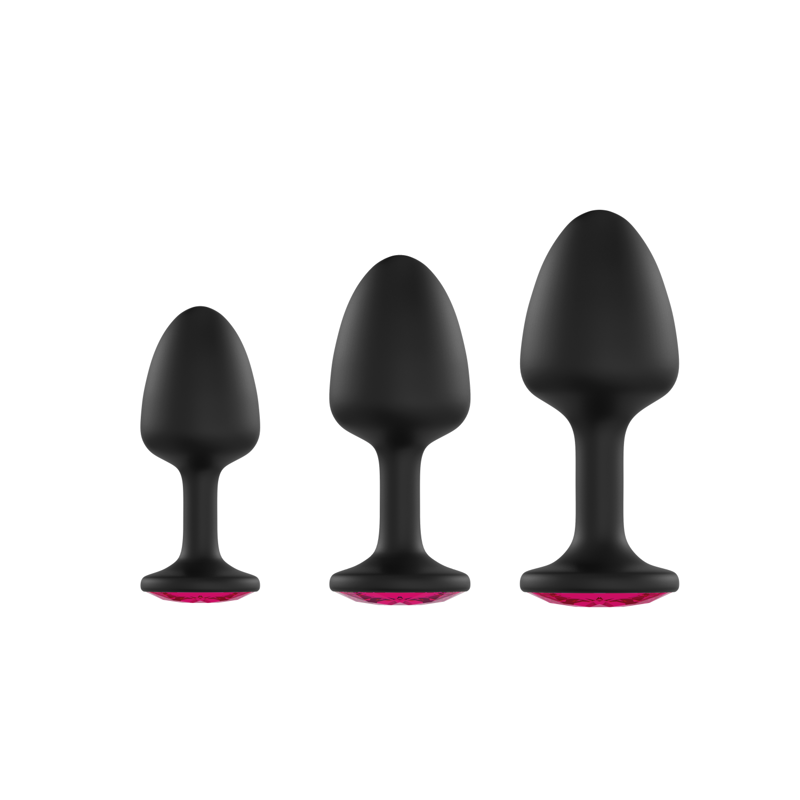 Анальная пробка Dorcel Geisha Plug Ruby M с шариком внутри, создает вибрации, макс. диаметр 3,2см
