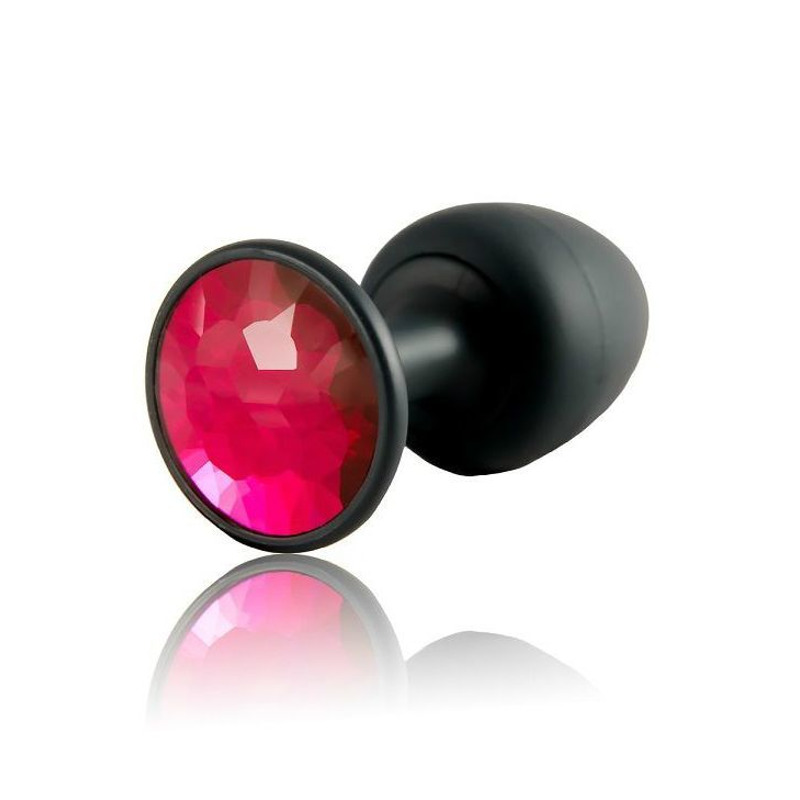 Анальная пробка Dorcel Geisha Plug Ruby M с шариком внутри, создает вибрации, макс. диаметр 3,2см